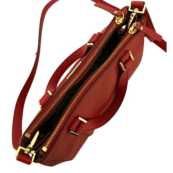 Kate Spade Red Leather Satchel / Crossbody bag Medium SIze - Picture 6 of 12